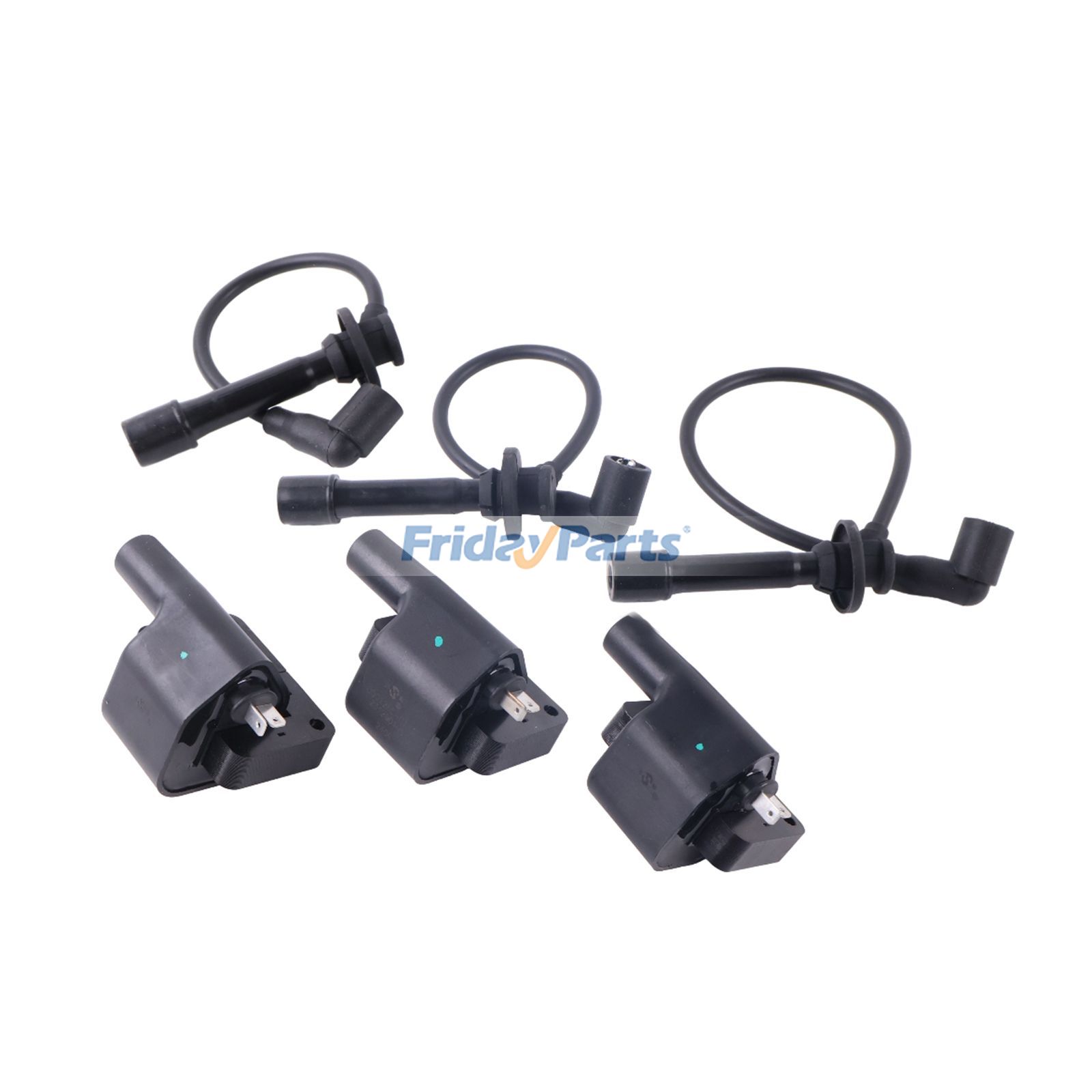 Kit de bobina de encendido con cable de bujía MIA11722 MIA11721 para motor Yanmar 3TNV70 John Deere UTV XUV825i Para JOHN DEERE