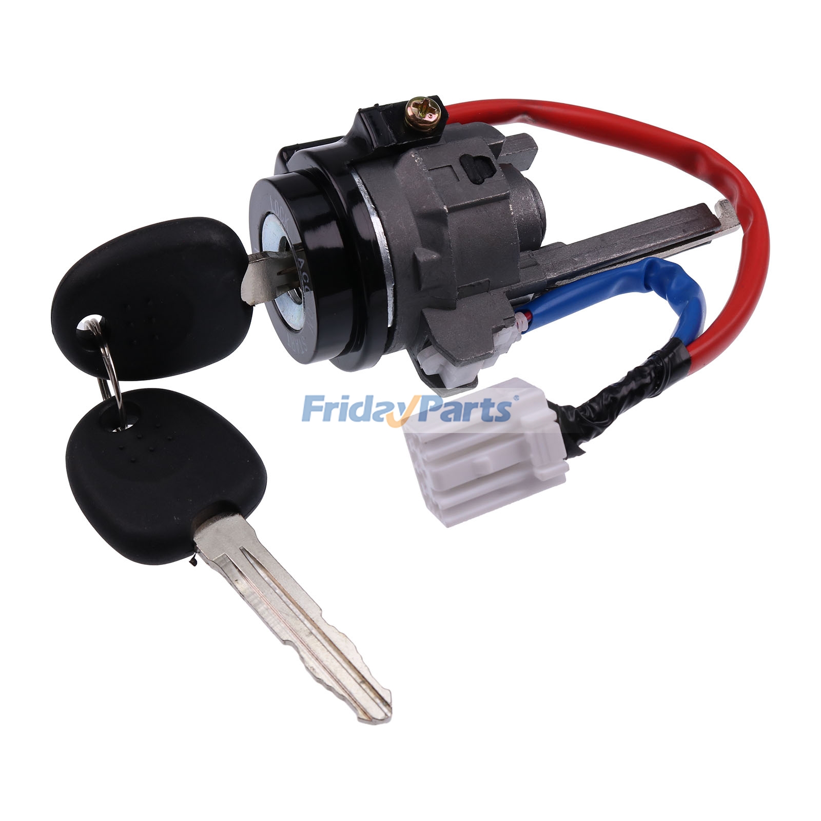 Ignition Lock Cylinder Switch With 2 Pieces Key for Vehicle