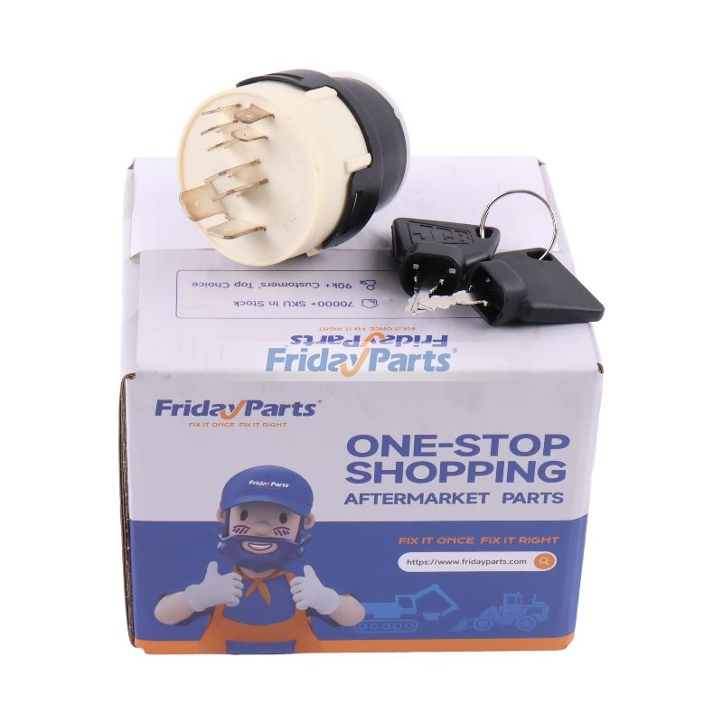 Interrupteur d'allumage KHR1868 pour excavatrice JCB JS130 JS145W JS160 JS175W JS180 JS200 JS210 JS240 JS330 JS70