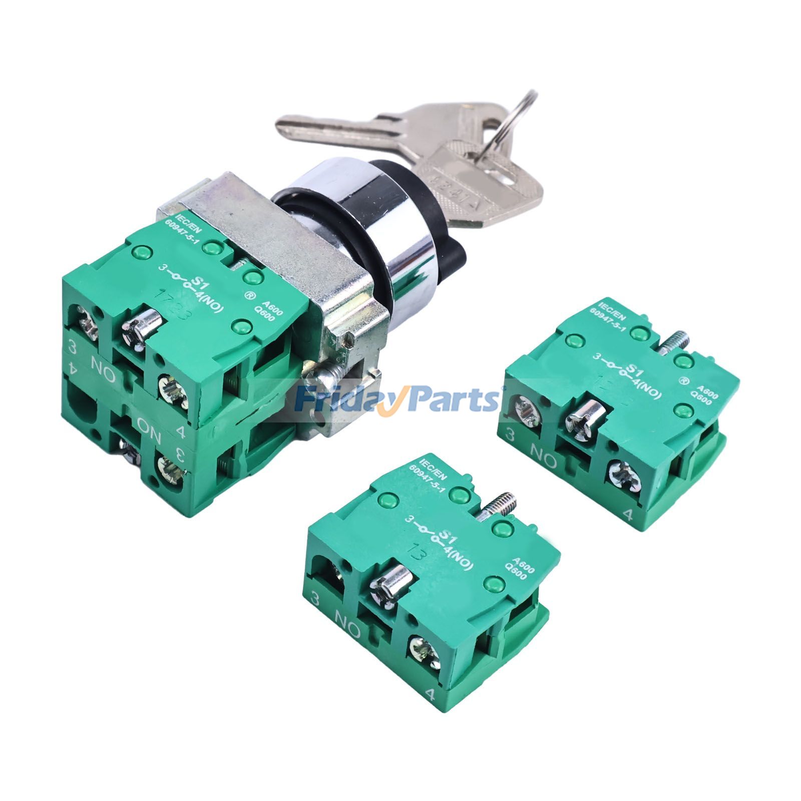 Interrupteur d'allumage avec clé 3P 2901015410 pour Haulotte H25TPX HB76J H21TX HB62 STAR8S STAR20 STAR8AC STAR22JpourPour Haulotte