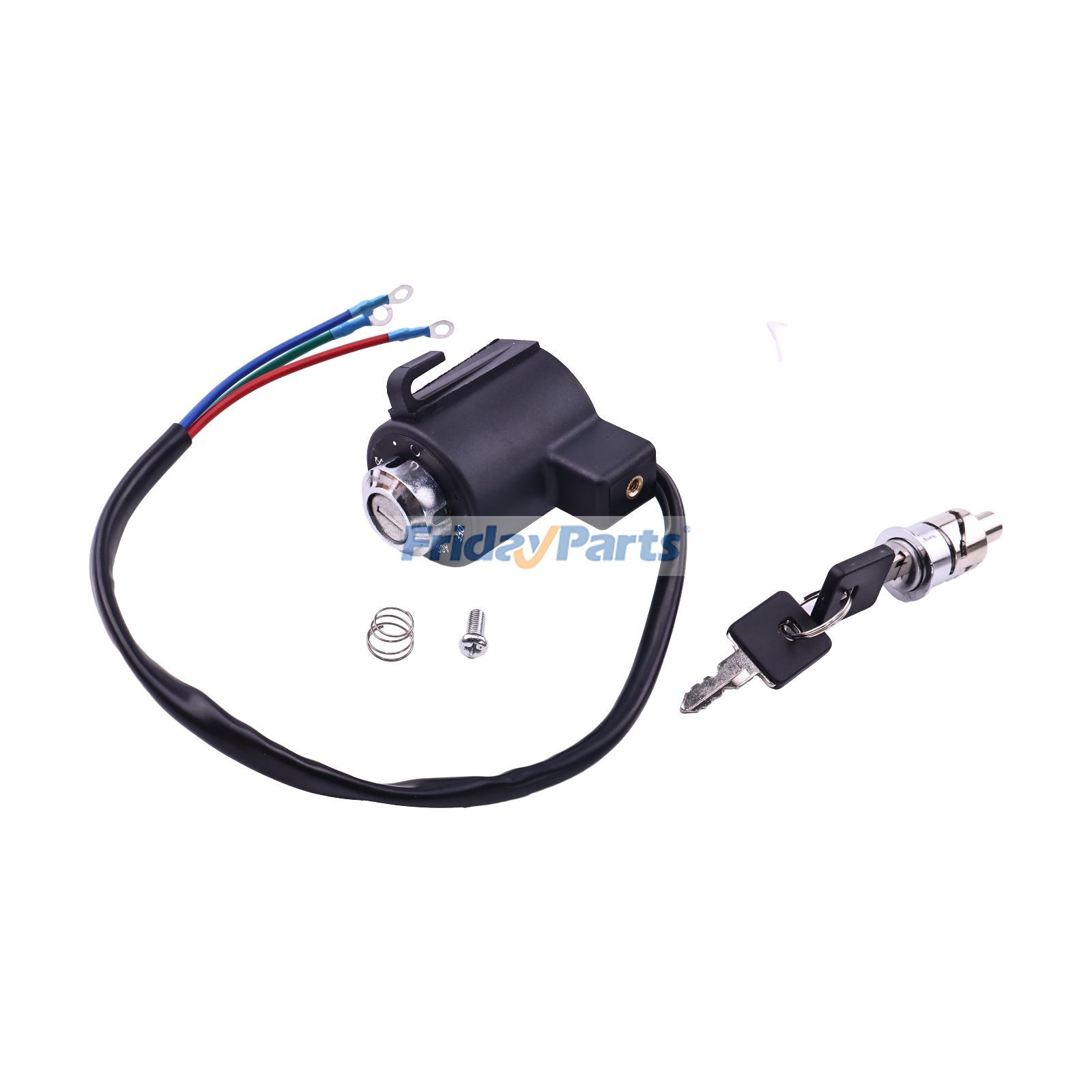 Interruptor de encendido con llave de bloqueo de caja trasera 71441-94 para motocicleta Harley-Davidson XL1200C Sportster 1200 1991-2011 de FridayParts