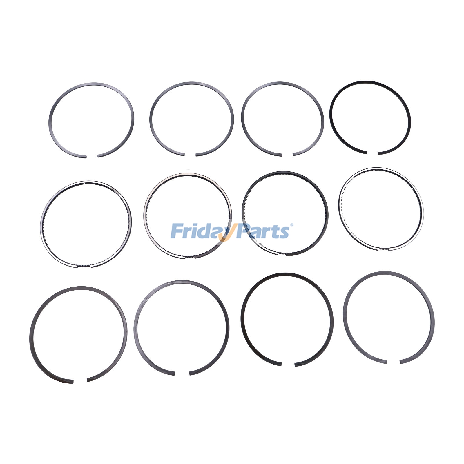 1 conjunto de anéis de pistão para motor Yanmar 4TNV98 4TNV98T Komatsu S4D98E