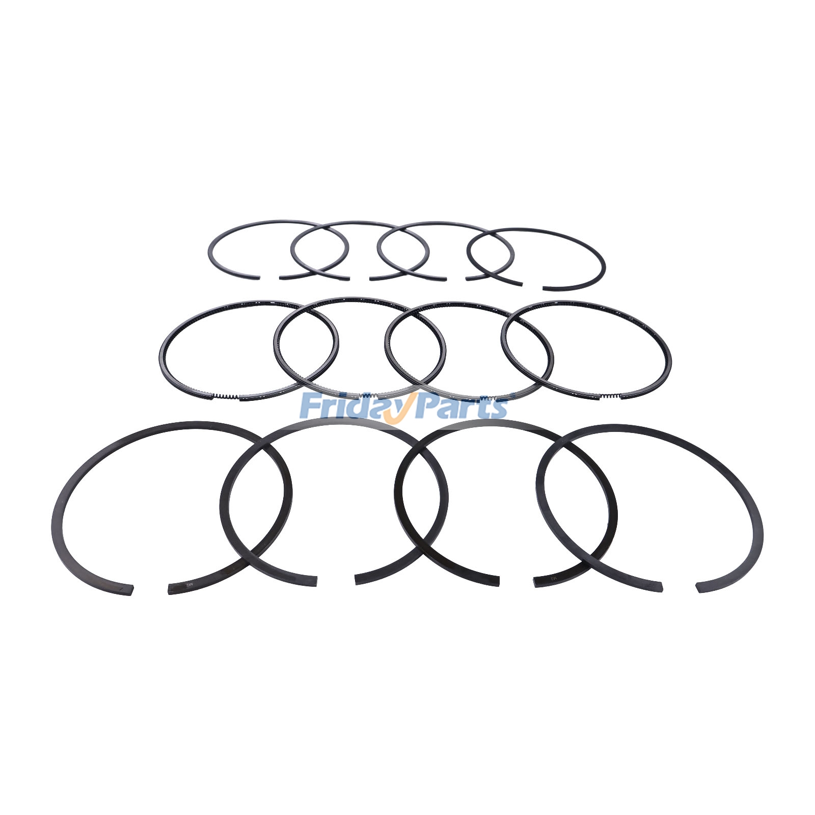 1 juego de anillos de pistón para motor Yanmar 4TNV98 4TNV98T Komatsu S4D98E de FridayParts