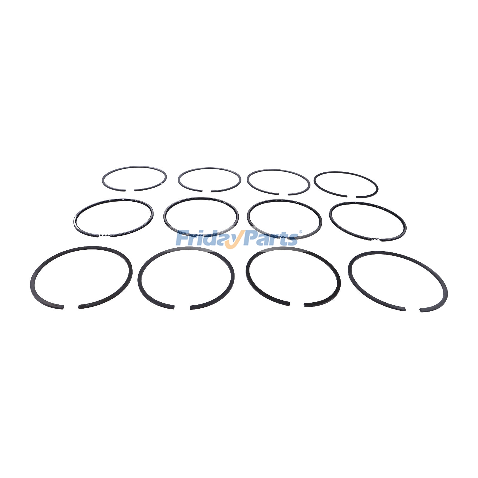 1 juego de anillos de pistón para motor Yanmar 4TNV98 4TNV98T Komatsu S4D98E 