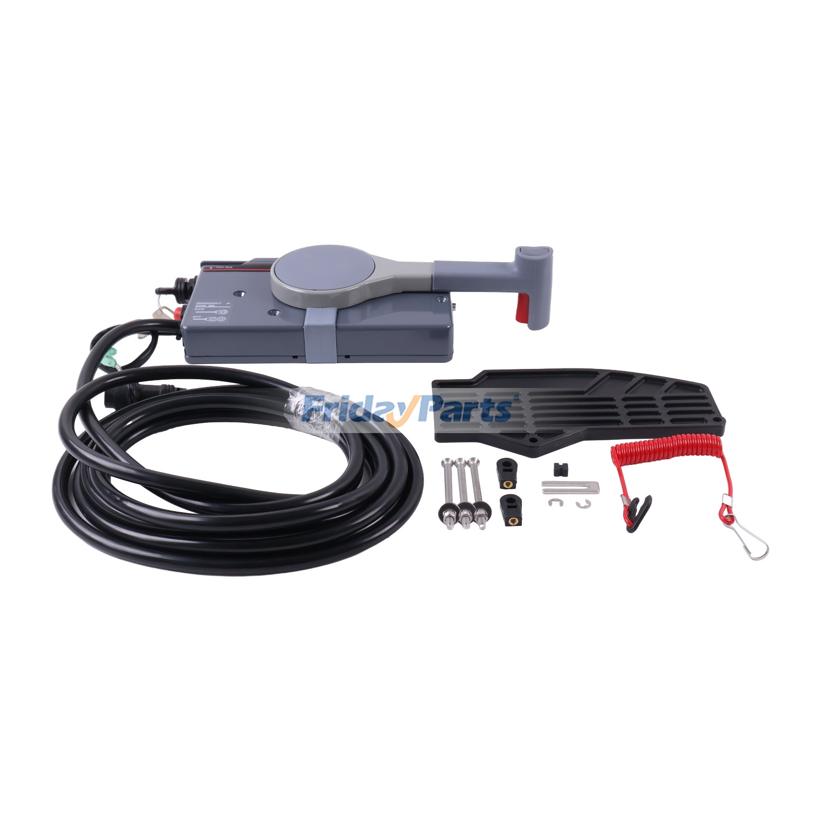 7 Pin Left/Right Push Throttle Outboard Remote Control Box 703-48230-14-P for Yamaha for less