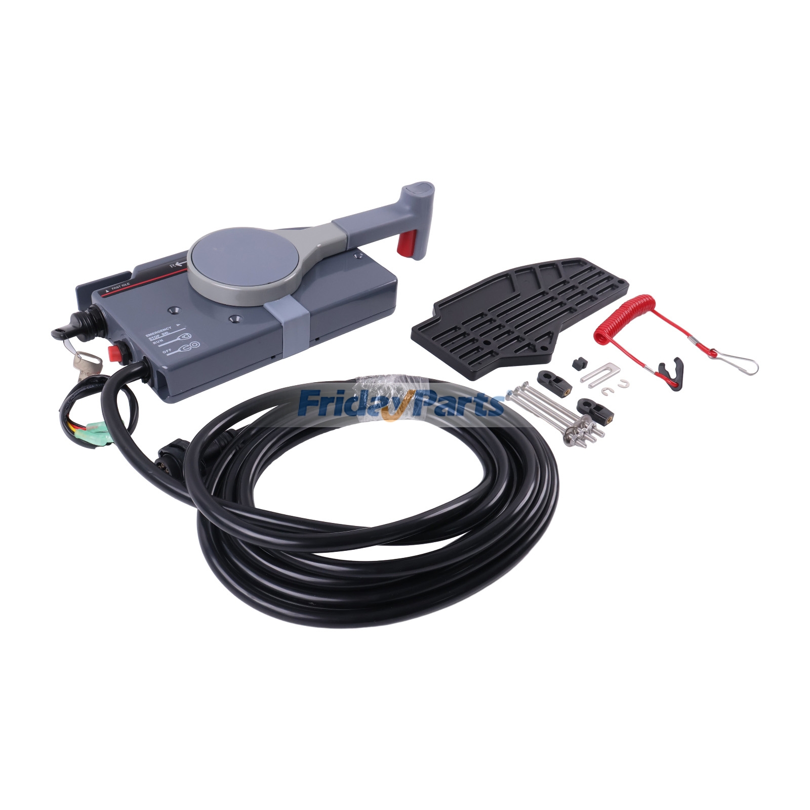 7 Pin Left/Right Push Throttle Outboard Remote Control Box 703-48230-14-P for Yamaha