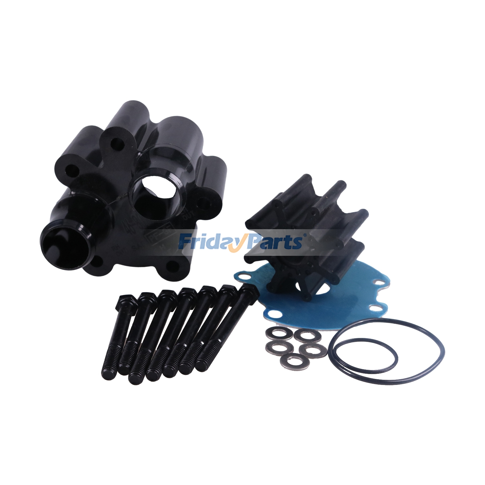 807151A14 Seewasserpumpen-Bodykit für MerCruiser-Motoren mit einteiliger, am Motor montierter Seewasserpumpe