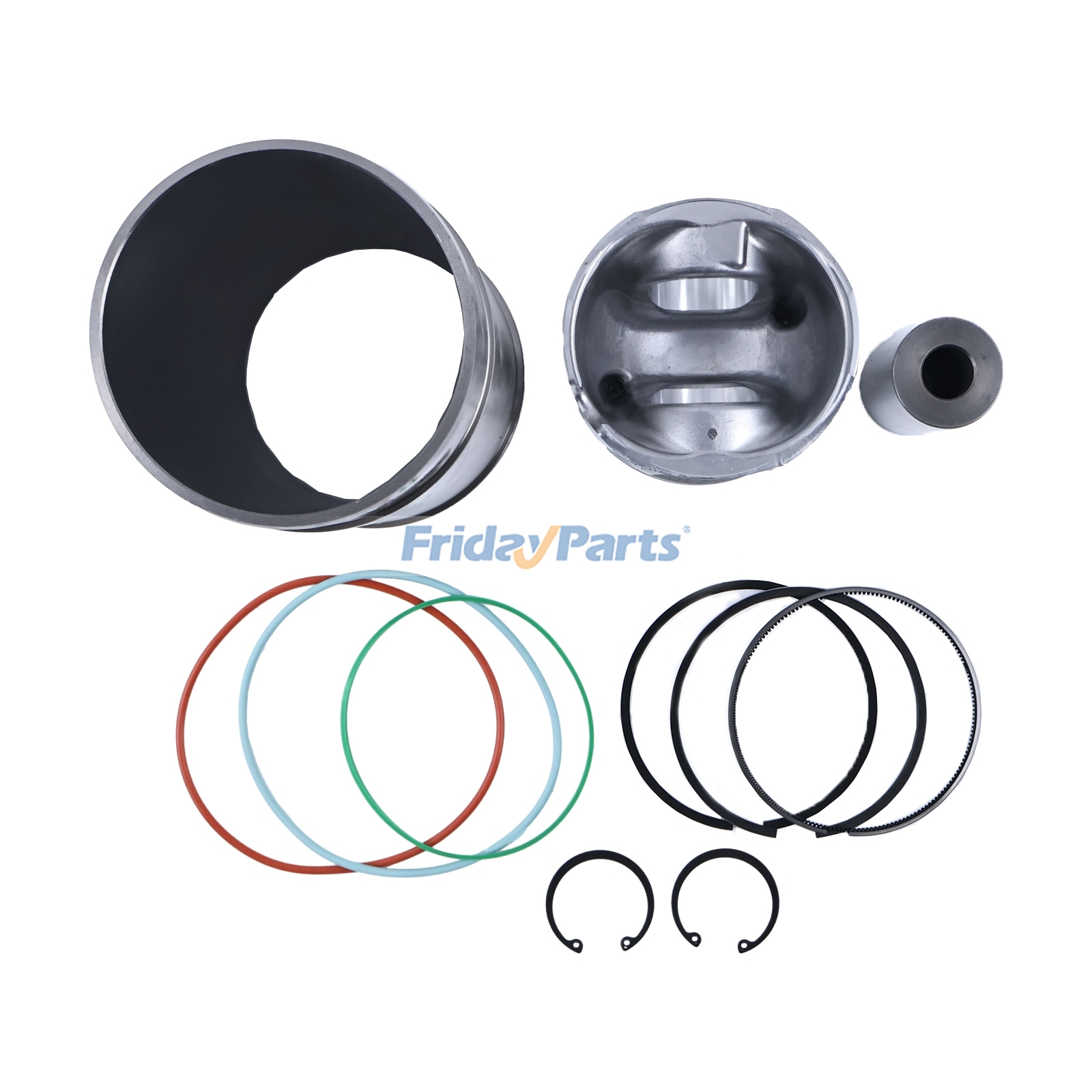 Piston Liner Kit 6090 compatible with Dozer,Engine,Excavator,Loader,Tractor,Other Agricultural Equipment