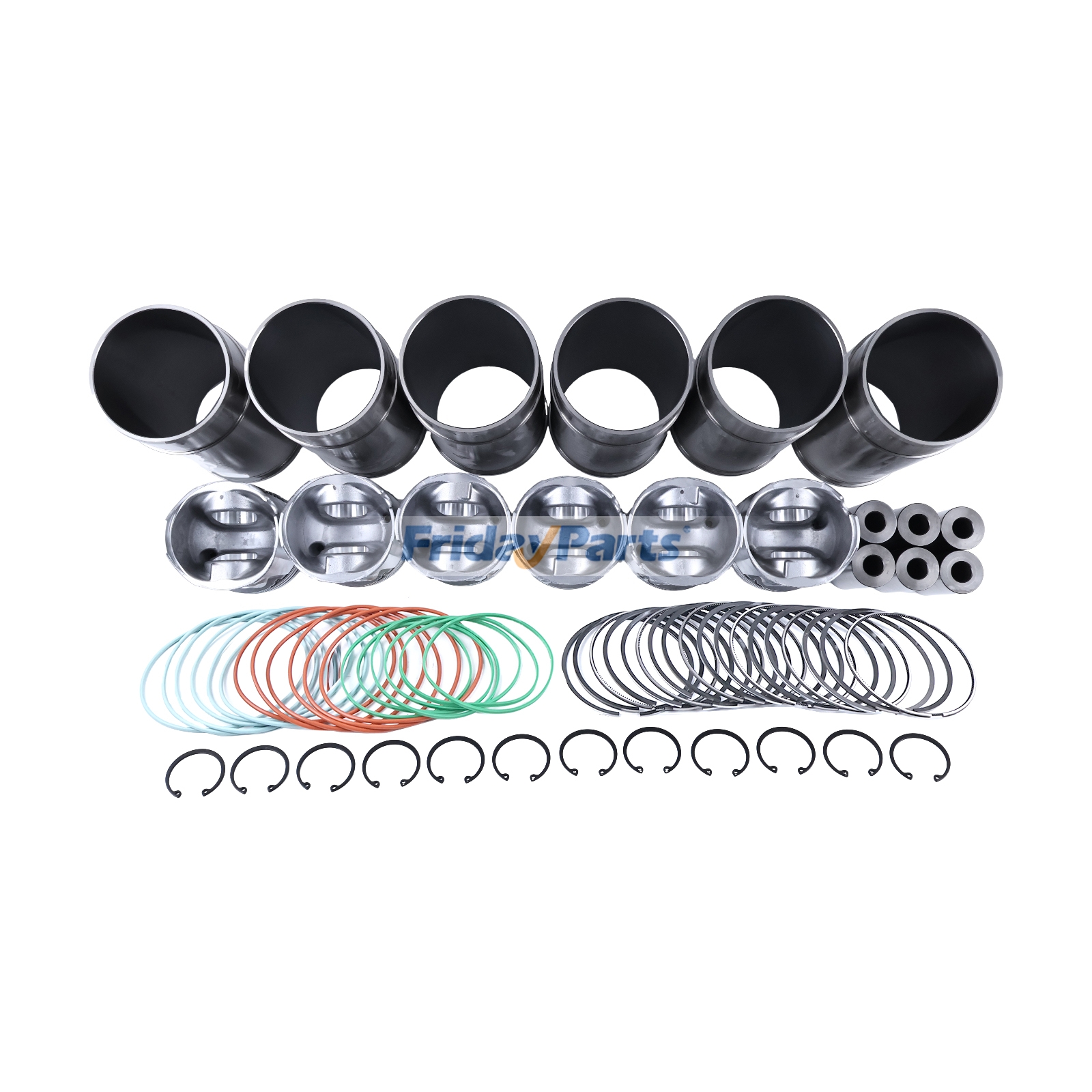 Piston Liner Kit 6090 For JOHN DEERE Dozer,Engine,Excavator,Loader,Tractor,Other Agricultural Equipment