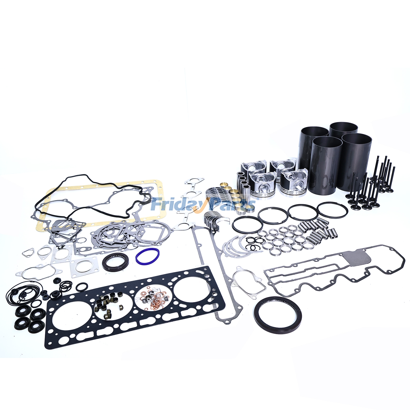 Überholungs- und Instandsetzungssatz für Kubota-Motor V3800, passend für Takeuchi-Lader TL11R3, TL12R2 und TL12V2