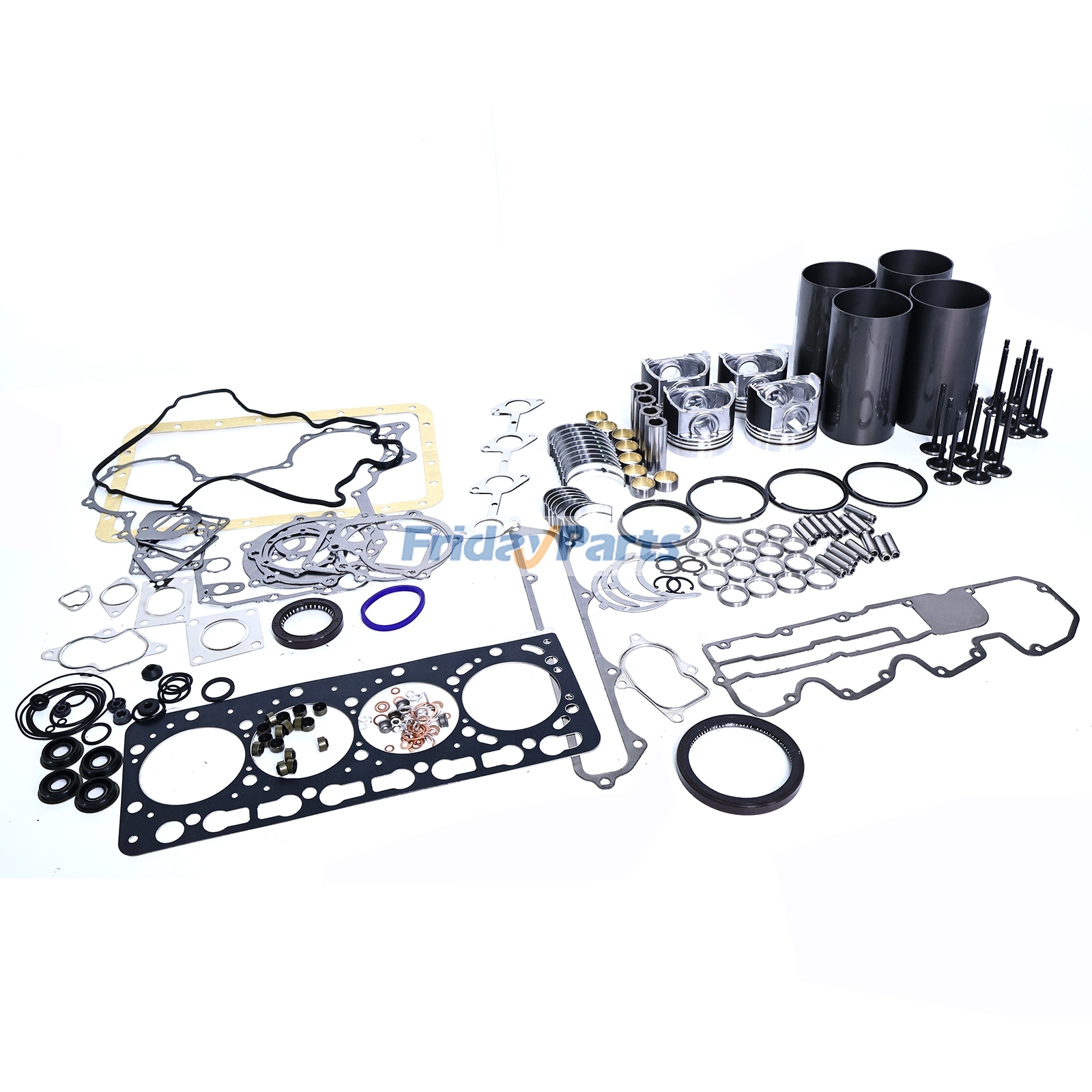 Overhaul Rebuild Kit for Kubota Engine V3800 Takeuchi Loader TL11R3 TL12R2 TL12V2