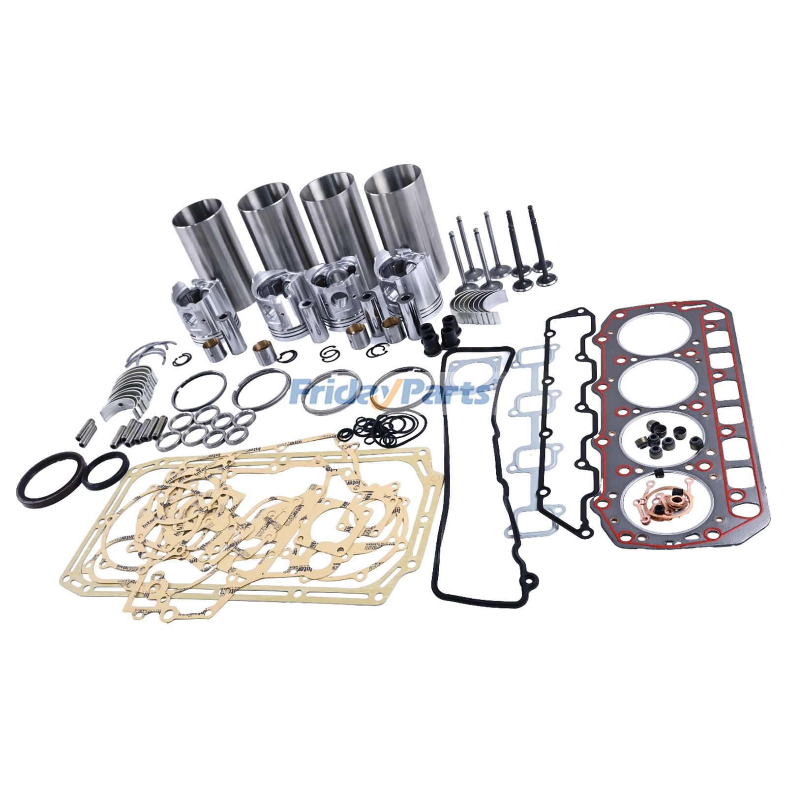 Overhaul Rebuild Kit for Yanmar Engine 4TNE94 Daewoo Doosan Excavator SOLAR 55V