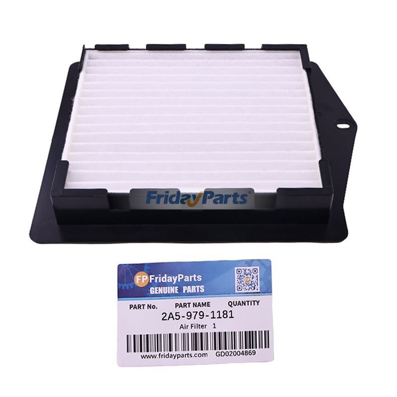 Air Filter 2A5-979-1181 for Komatsu Excavator HB215LC-2 PC110-8M0 PC130-8M0 PC200-8M0 PC210-10 PC220-8M0 PC240LC-10 PC300-8M0 PC360-8M0
