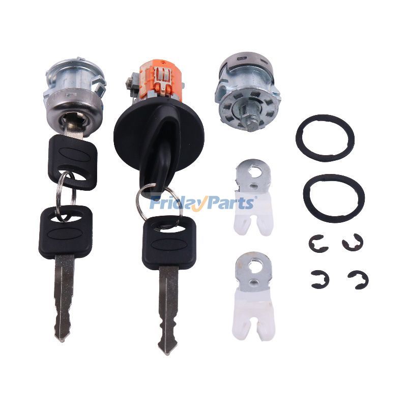 Ignition & Door Lock Cylinder With 4 Keys for Vehicle