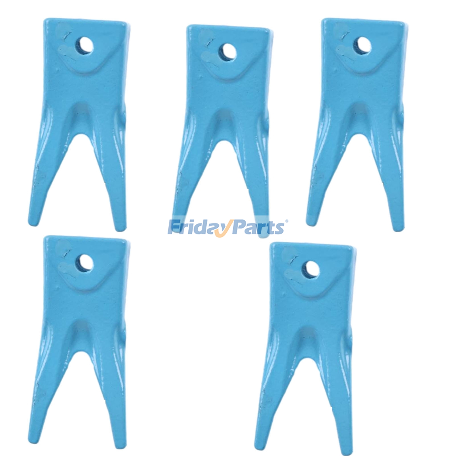 Escavadora  Para BOBCAT - Conjunto com 5 dentes de caçamba Tiger Twin X156WT e pino longo 156LPN para minicarregadeira e miniescavadeira estilo Hensley 156