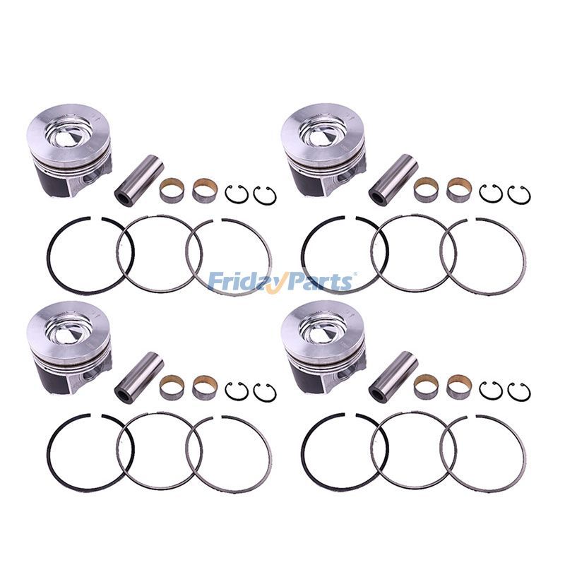 Piston & Piston Ring Set 1J550-21110 1G544-21110 for Kubota Engine V3800 Tractor M8540DT M8540F M9540DT M9540HDL M95SH