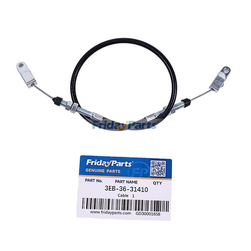 Cable 3EB-36-31410 for Komatsu Forklift FD10/15-16 FD10/15-17 FD18-16 FD18-17 FD20/25-12 FD28/30-12 FD28/30-14