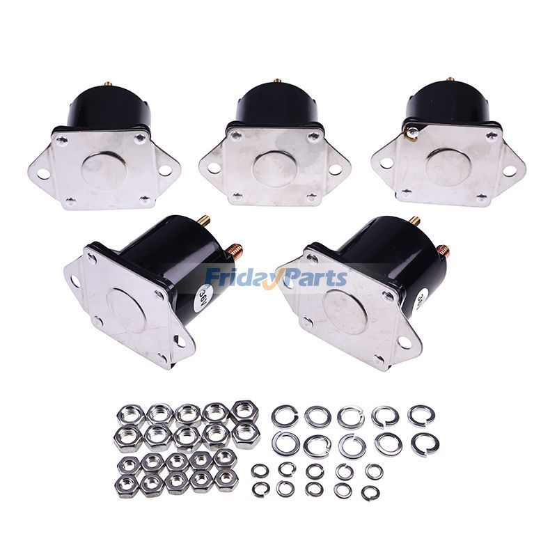 5 Pieces 36V 4 Terminal Solenoid for Club Car DS Golf Cart Part 1976-1998