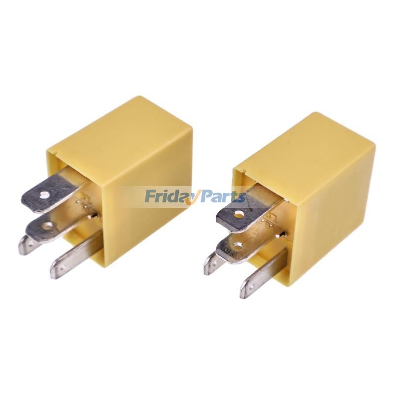 2 Stück 12V 20A Mehrzweck-4-poliges gelbes RelaisFür HYUNDAI,Für Kia