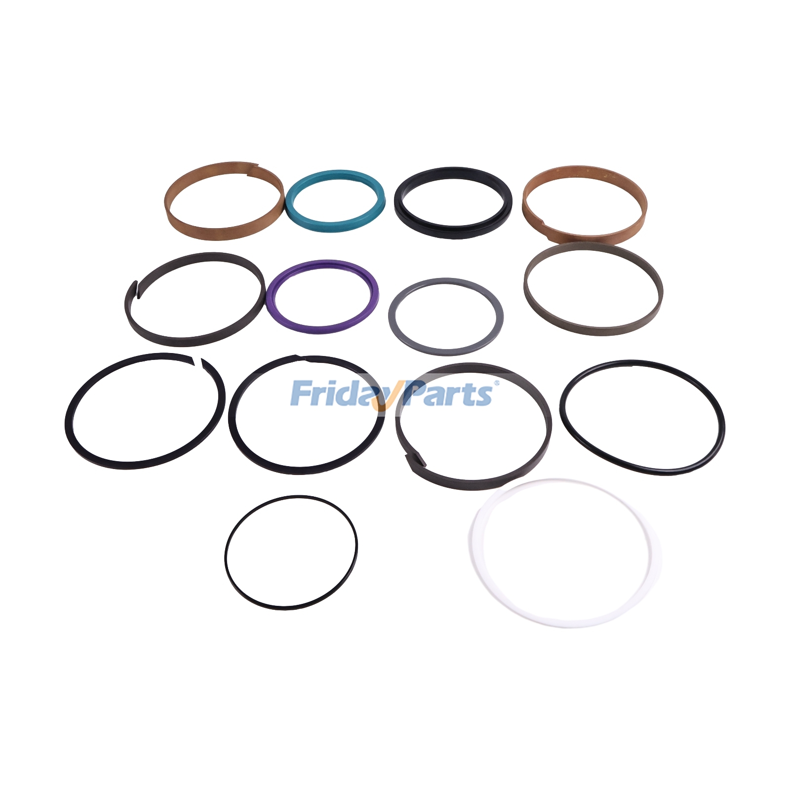 Kit de sellos para cilindro de brazo de pluma y cucharón 71400161 para excavadora Fiat-Hitachi FH200-1 FH200-2 FH220-1 FH220-2 para Excavadora
