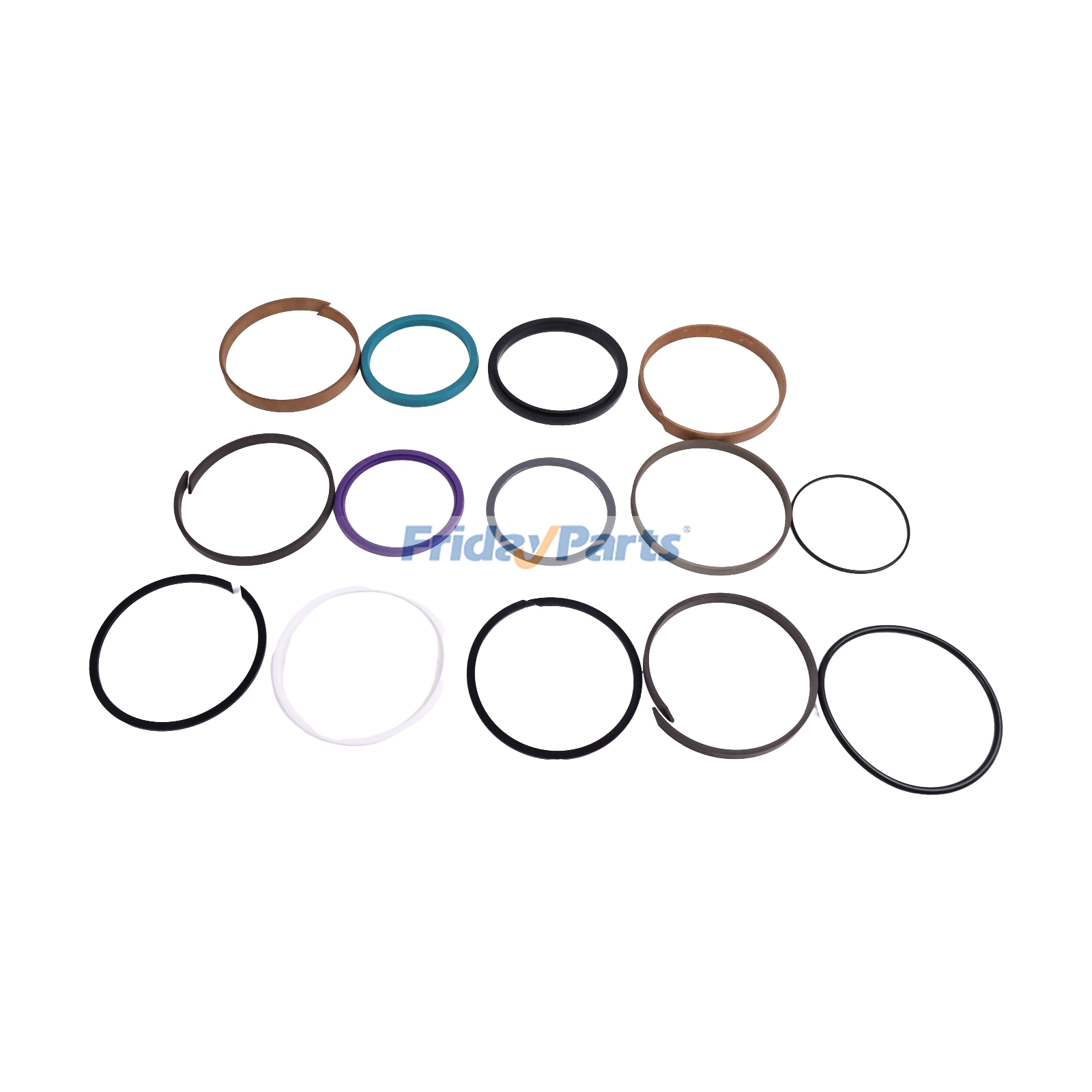 Kit de sellos para cilindro de brazo de pluma y cucharón 71400161 para excavadora Fiat-Hitachi FH200-1 FH200-2 FH220-1 FH220-2 de FridayParts