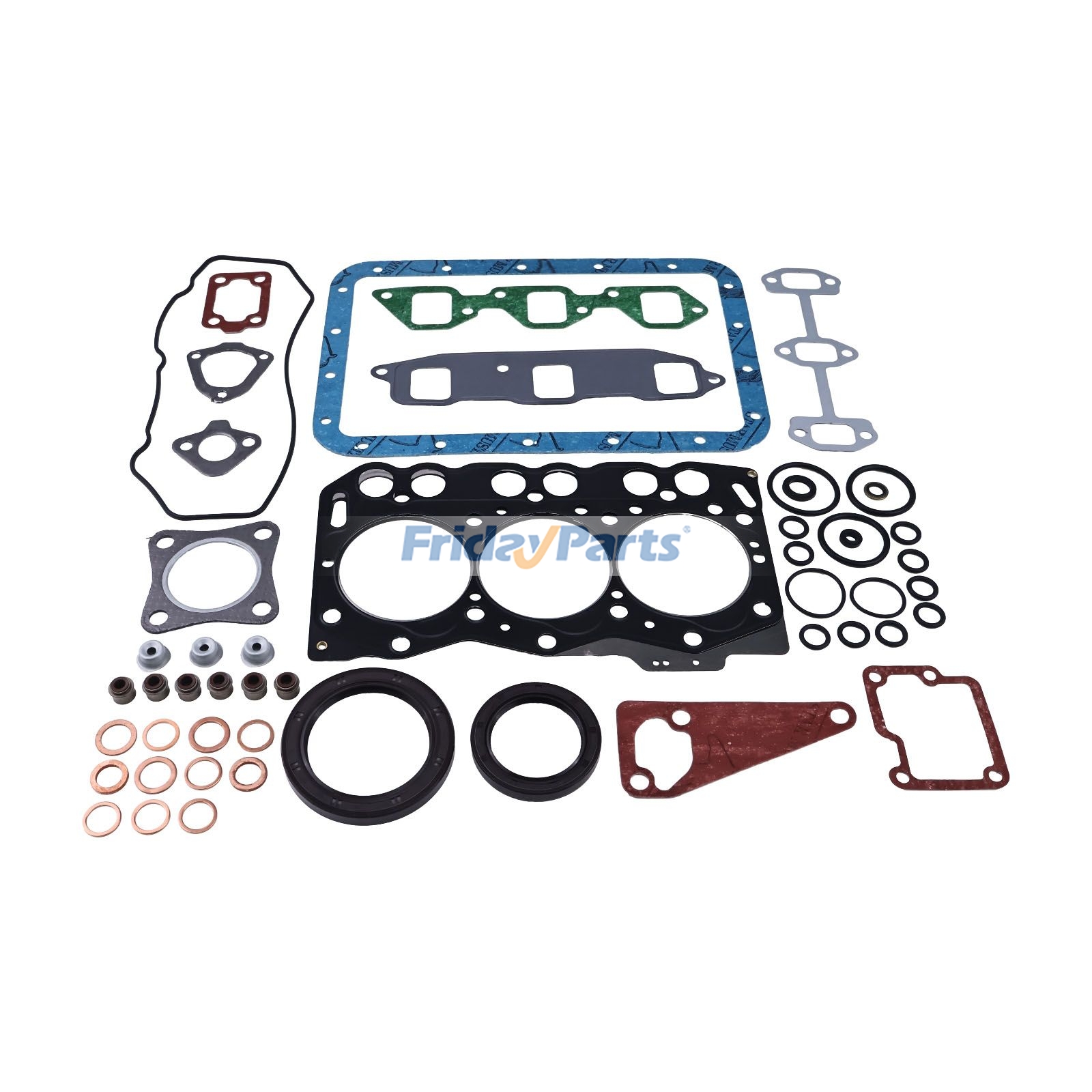 Kit de juntas de revisión para motor Komatsu 3D68E-3 Excavadora PC12R-8 PC15R-8 PC10R-1 PC05-7 PC12UU-2 Para KOMATSU