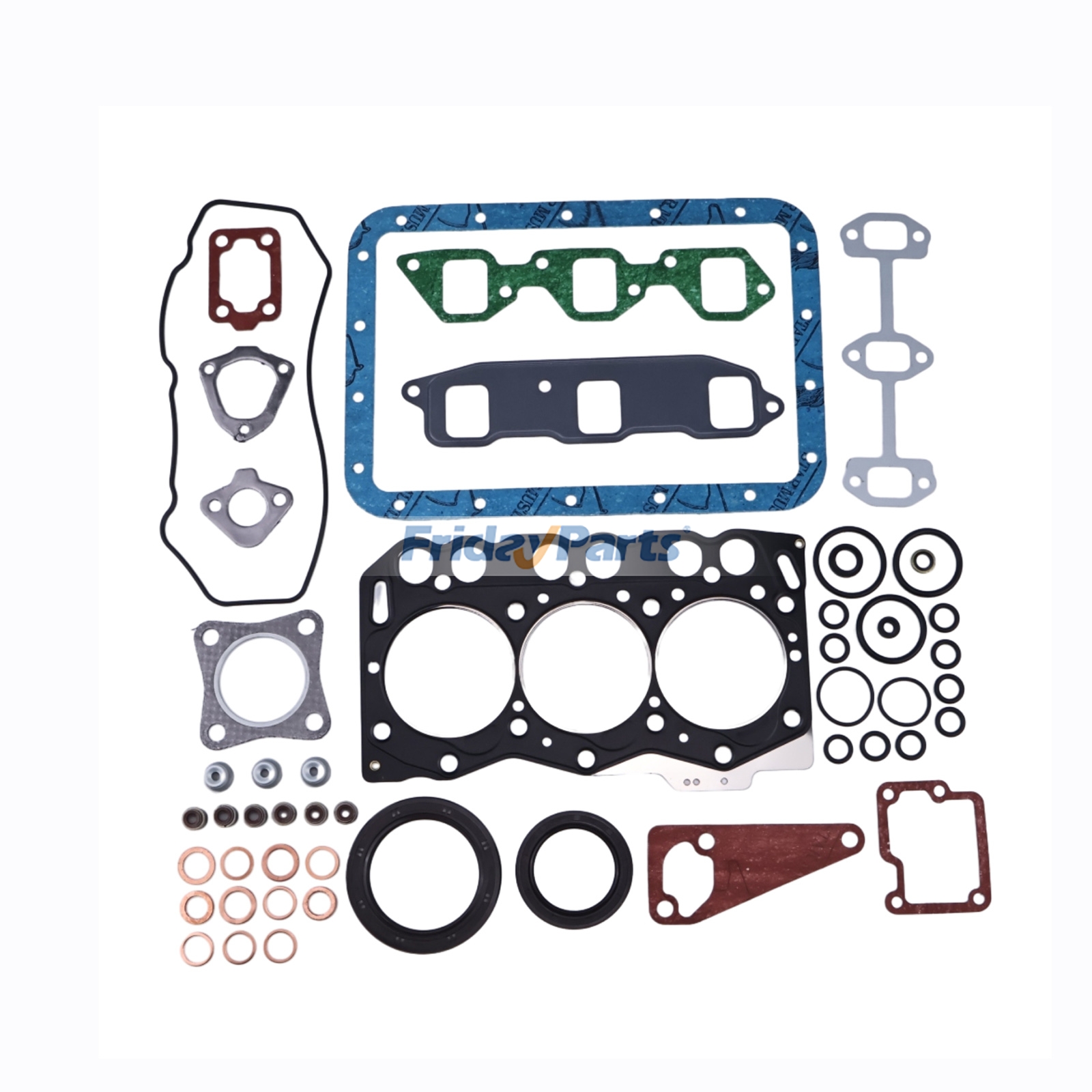 Kit de joints de révision pour moteur Yanmar 3TNE68 3TNE68C Excavateur VIO15 VIO20 B15 Tracteur KE-3D KE-40pourPour JOHN DEERE,Pour YANMAR