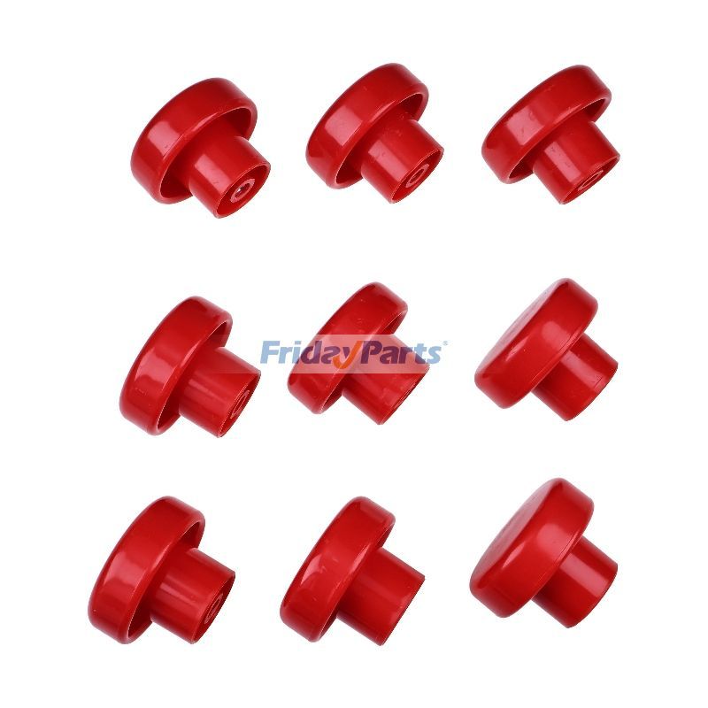 9 Pieces Red Buttons Of Emergency Stop switch ZJK-250 ED250B-1 for Albright Electric Stacker Forklift Pallet Car