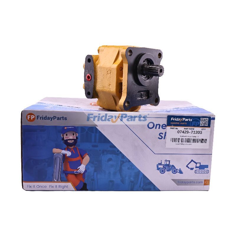 コマツ ドーザー D53A-16 D53P-16 D53S-16 D57S-1 D58E-1 D58P-1 用 16T 油圧ギアポンプ 07429-71203