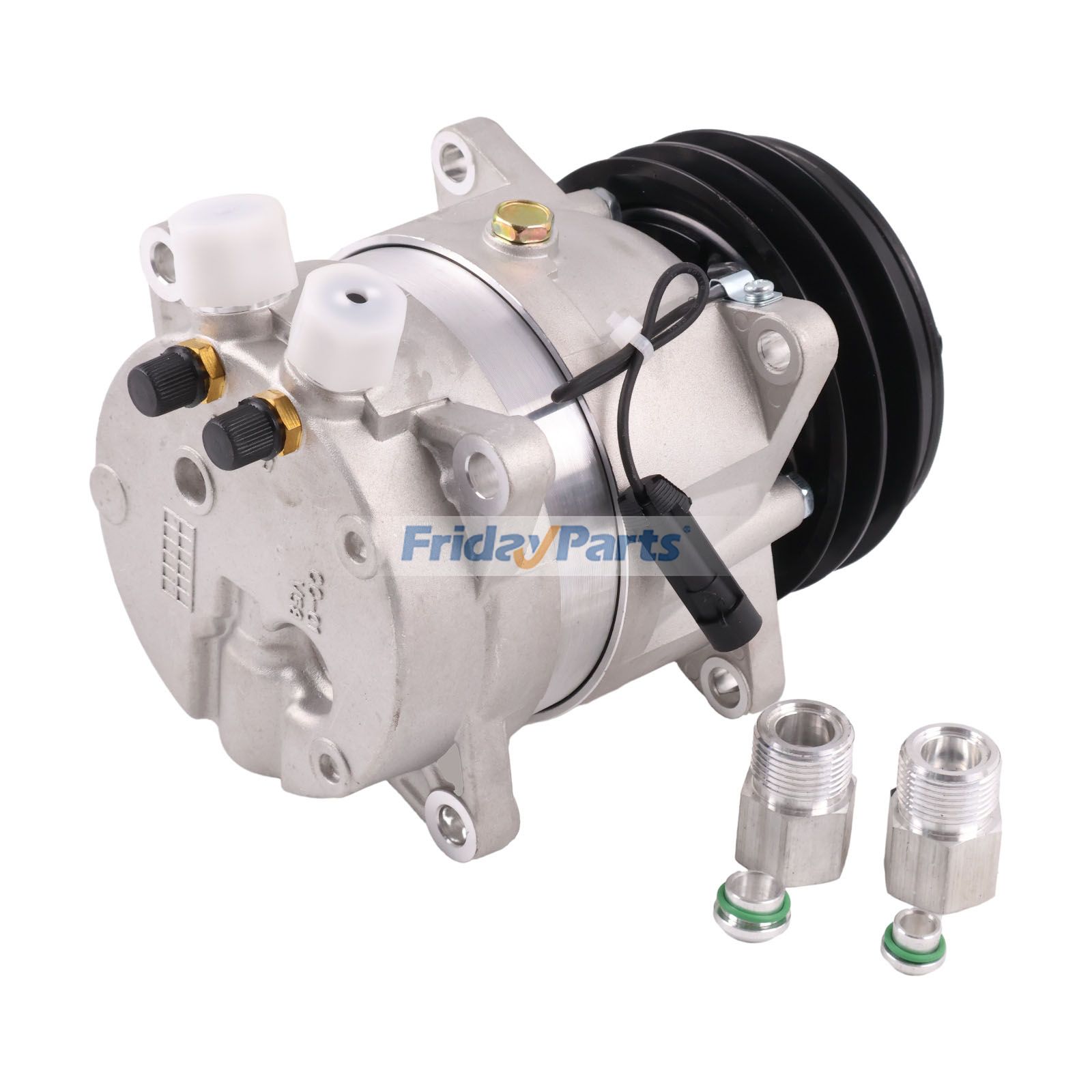 amamico1222  Delphi V5 A/C Compressor 72107511 for CASE Excavator WX125 WX95