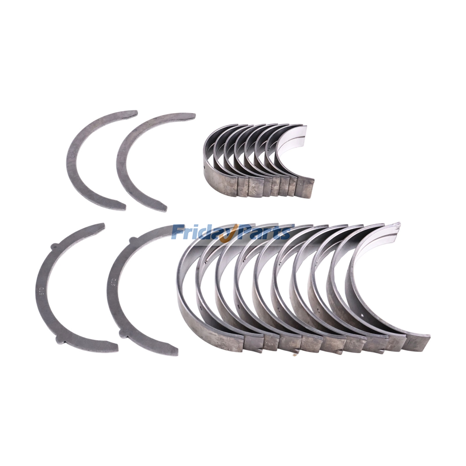 1 Satz Haupt- und Pleuellager & Anlaufscheibe 1G777-23400 1G772-22312 für Kubota Motor V3307 Bagger KX080-3T KX080-4 Traktor M7040F-1 M6060HD M7060HFC