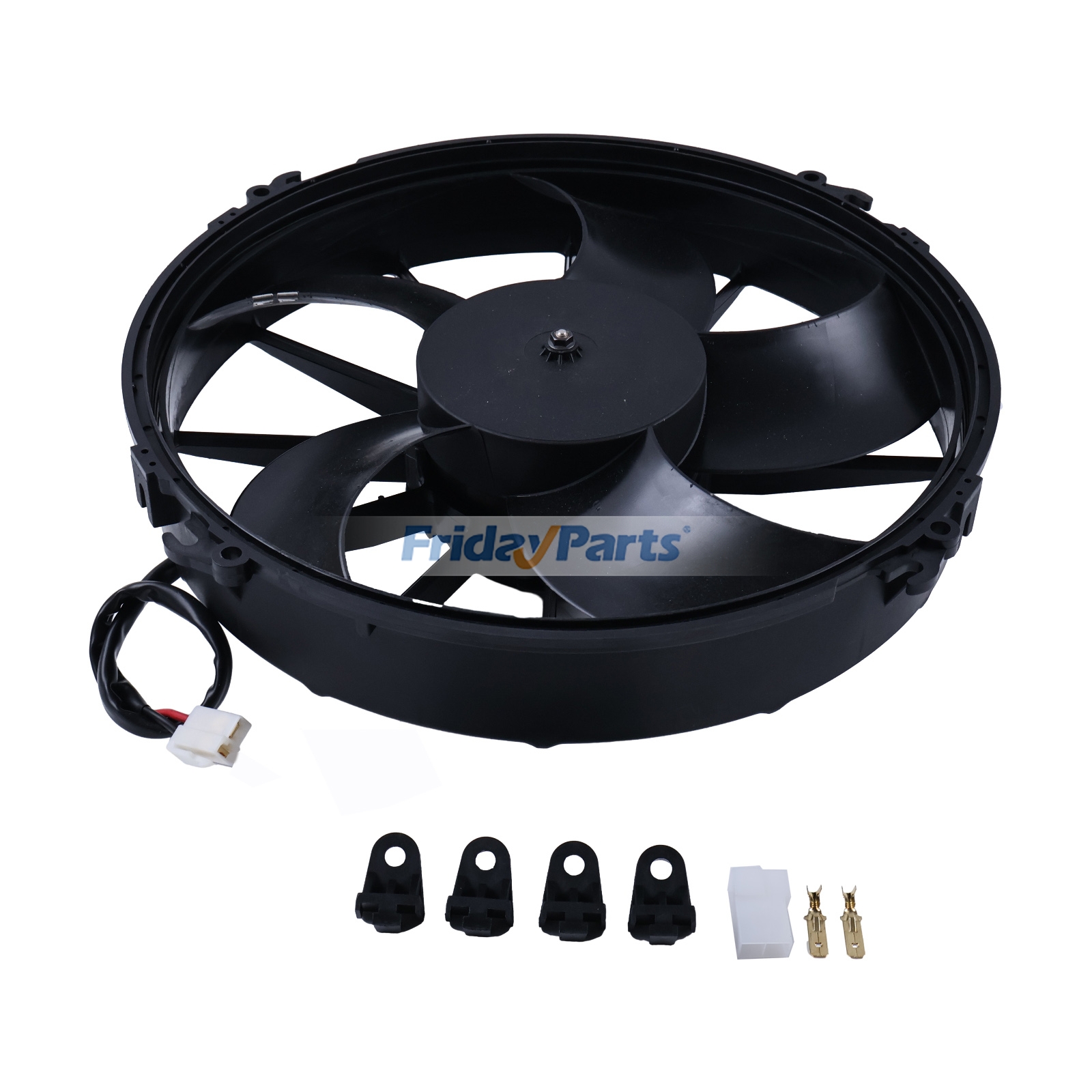 24V 12" Aftermarket Spal VA01-BP53/C/B-79S 30101861 Cooling Fan Assembly for Harvester Tractor Truck