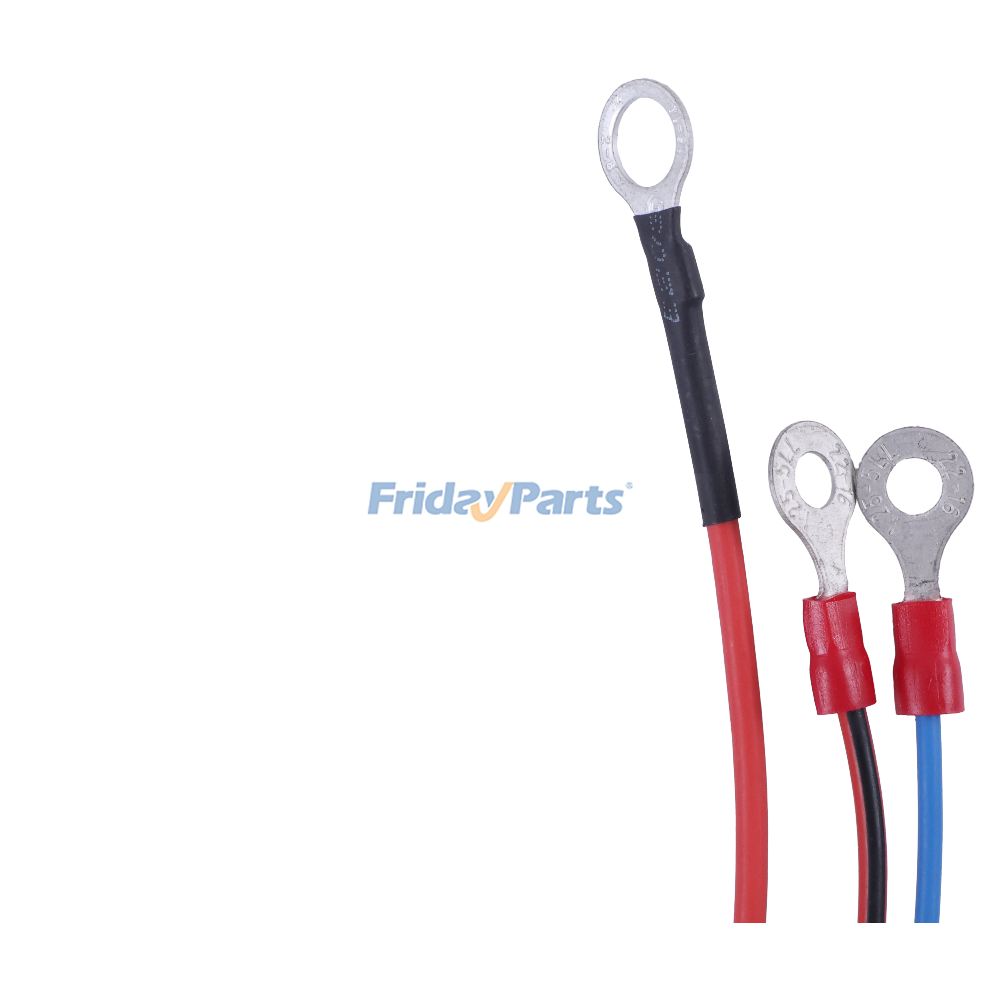 3 Pin Plow Truck Side Wire Harness with Cover 26359 26345 61548 for Western Fisher Snow Plow, White Background