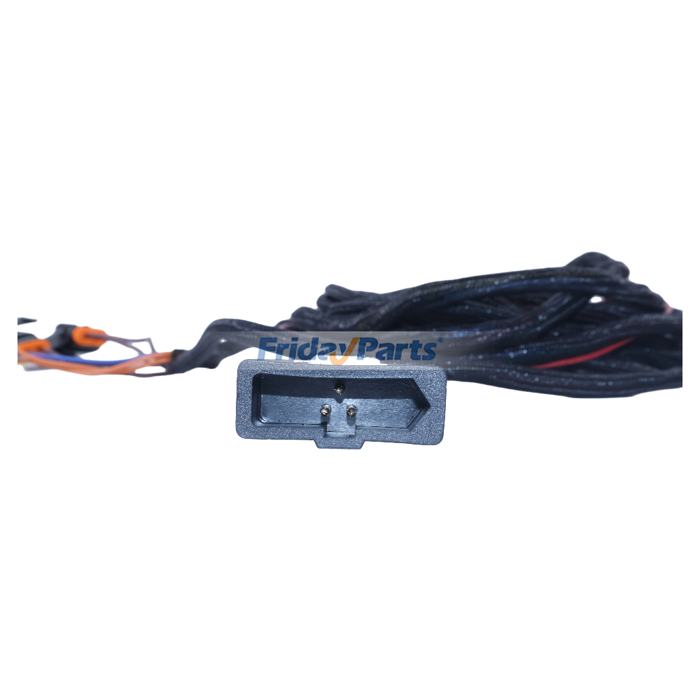 3 Pin Plow Truck Side Wire Harness with Cover 26359 26345 61548 for Western Fisher Snow Plow, White Background