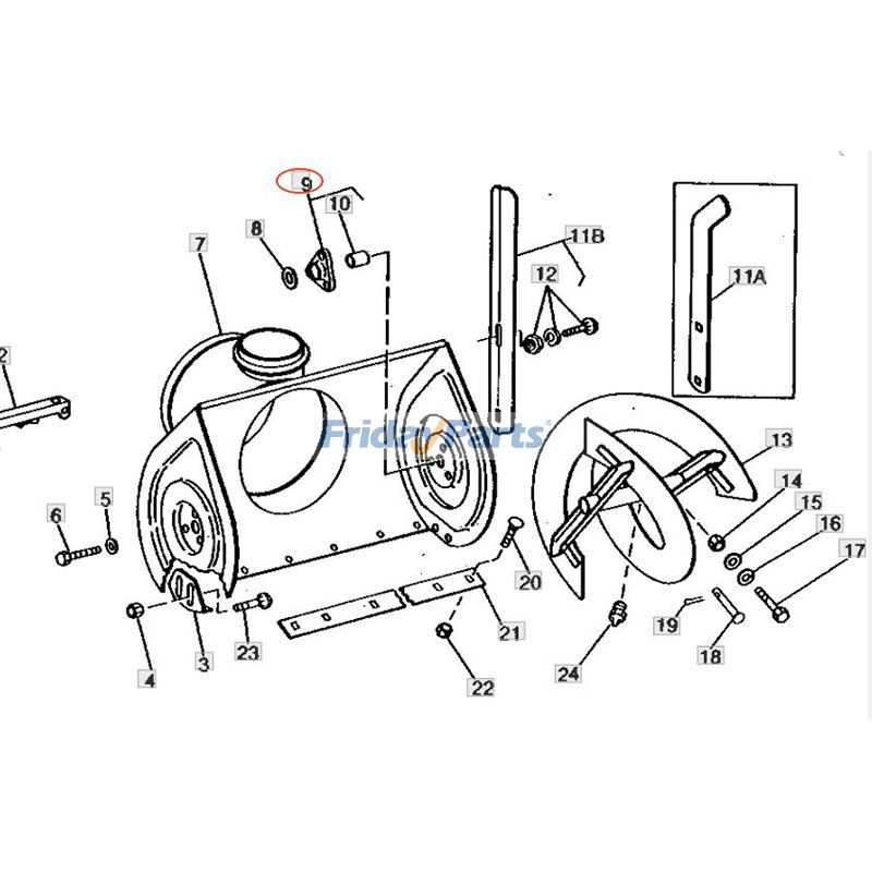 Compra Cojinete impulsor AM119482 para quitanieves John Deere 1032 526 726 732 826 832 TRS27 TRS32 TRX32 en Fridayparts
