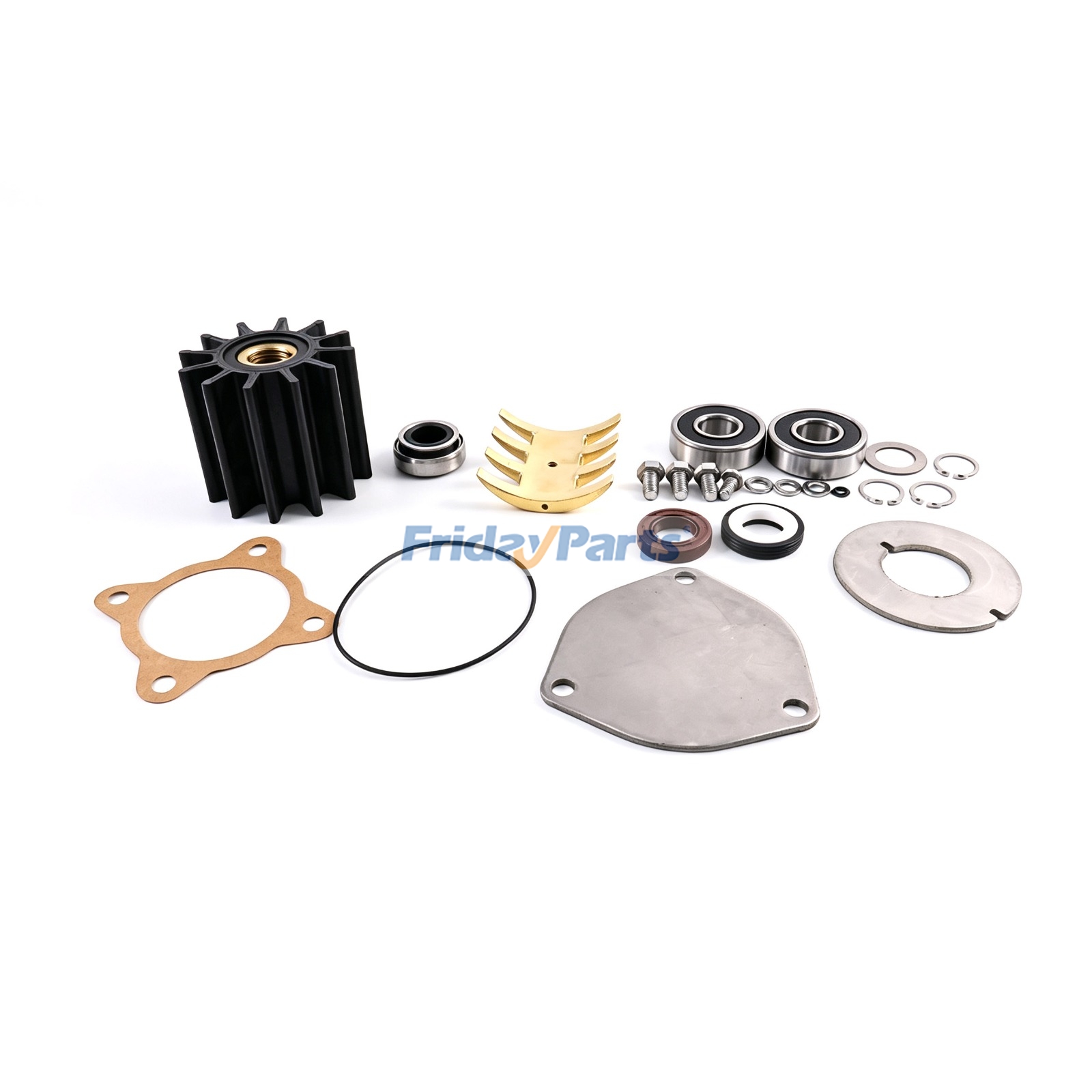 Impeller Major Repair Kit Replaces 23974 | for Sherwood P1712 P1727FB P1730F Marine Water Pump