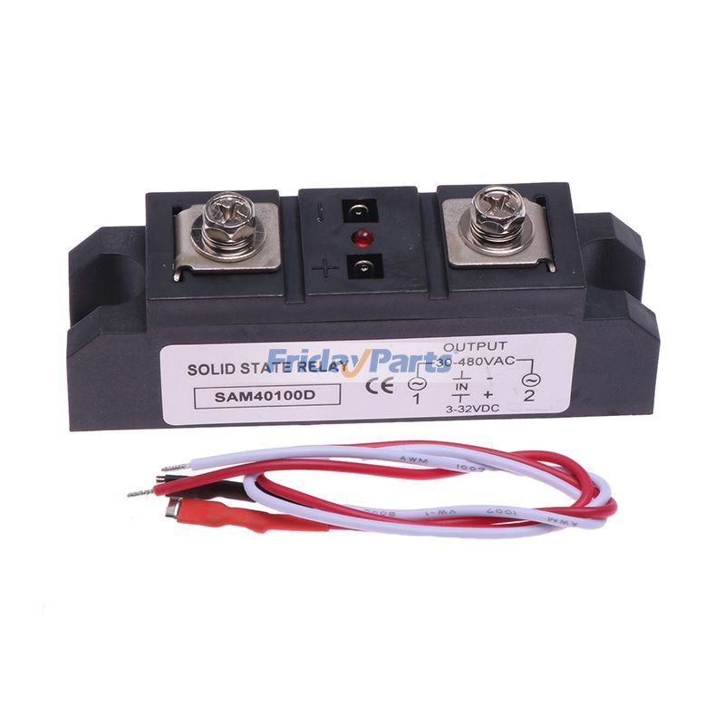Relais statique SAM40100D, sortie 3-32 V CC, 30-480 V CApourPour AUTRE MARQUE