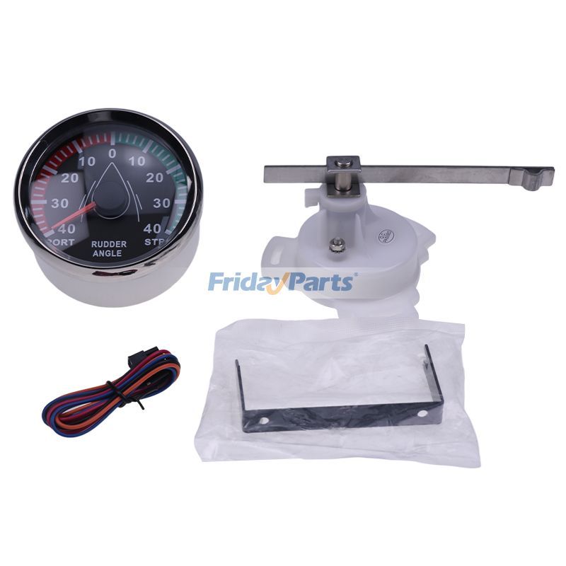 Wasserdichtes Ruderwinkelmessgerät für Boote, 0–190 Ohm, 85 mm (3-3/8 Zoll), Hintergrundbeleuchtung, mit KE41000-Rudersensor