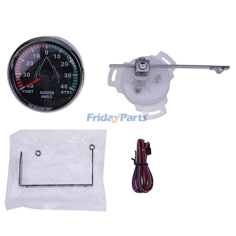 FridayParts Wasserdichtes Bootsruderwinkelmessgerät 0-190 Ohm 3-3/8 "(85 mm) Hintergrundbeleuchtung mit Rudersensor