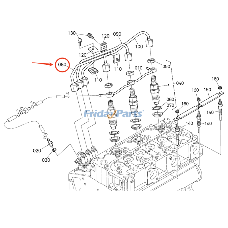 Injection Line for Engine