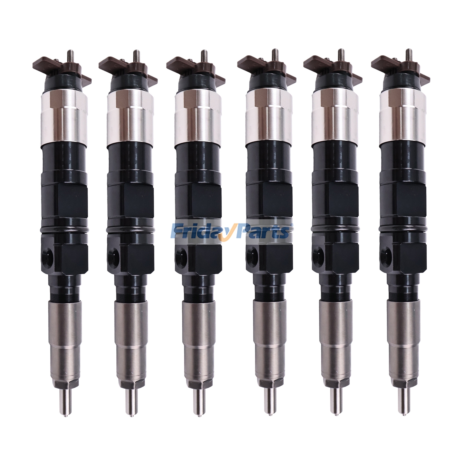 6 Pieces Fuel Injector RE532216 SE501934 for John Deere Engine 4045 6068 6081 Combine 9560STS 9570STS S440 S540 S550 T550 W540 W550 W650 Tractor 7M200 7M215 7M230