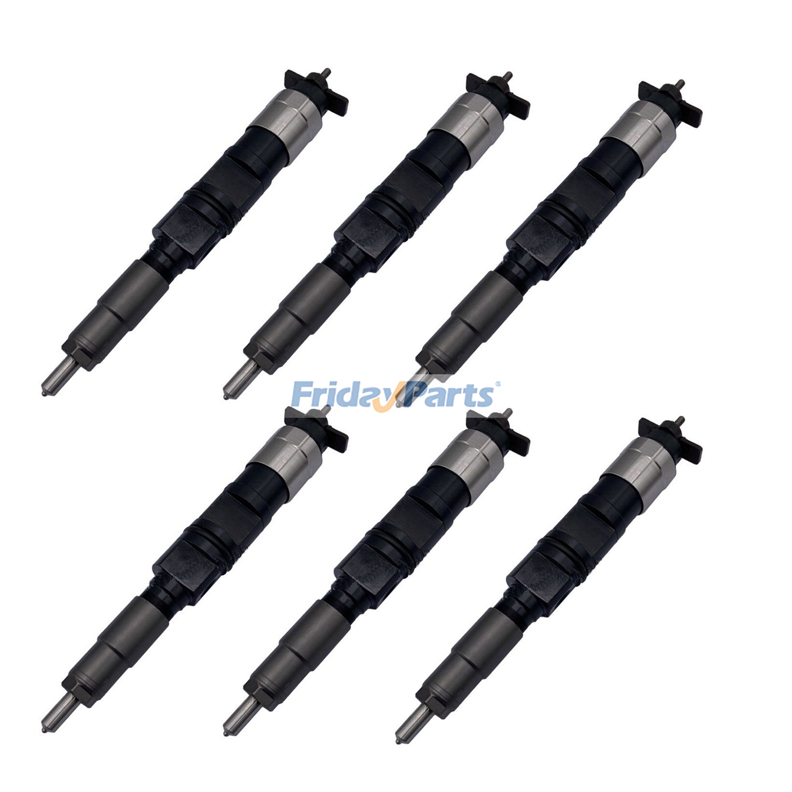 6 Pieces Fuel Injector RE532216 SE501934 for John Deere Engine 4045 6068 6081 Combine 9560STS 9570STS S440 S540 S550 T550 W540 W550 W650 Tractor 7M200 7M215 7M230