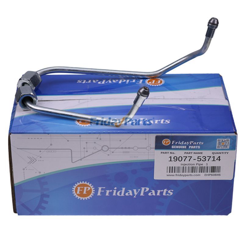 Tubo de injeção 19077-53714 para motor Kubota D1403 V2203 V2403 Escavadeira KX121-2 KX161-2 KX91-3 U35 U45S