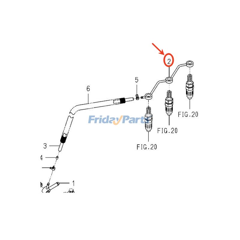 FridayParts Einspritzrohr