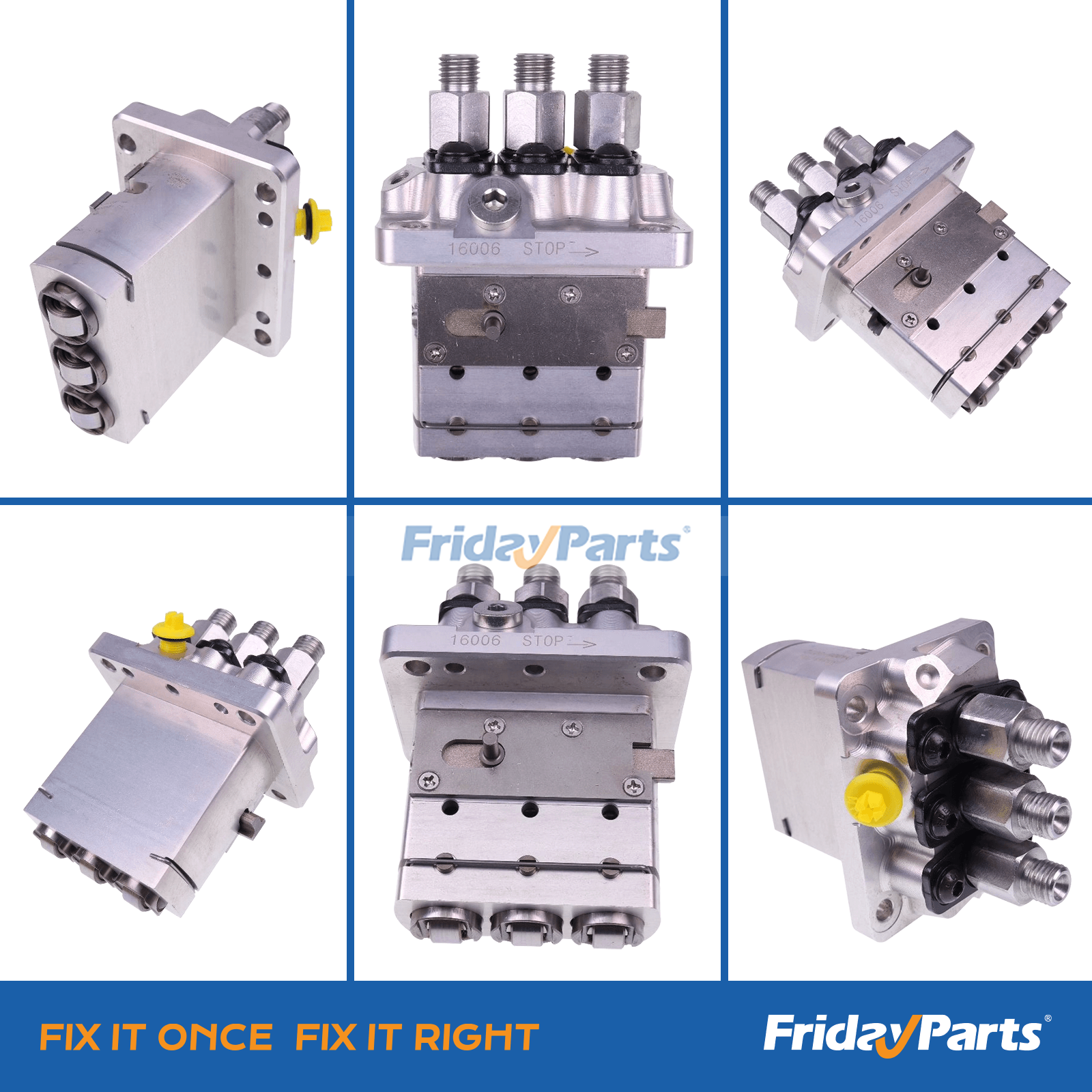 Compre Bomba de injeção de combustível 16006-51010 para motor Kubota D662 D722 D782 D902 Komatsu 3D67E-1A na FridayParts