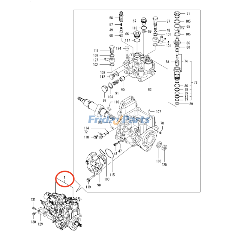 エンジン インジェクションポンプアセンブリ