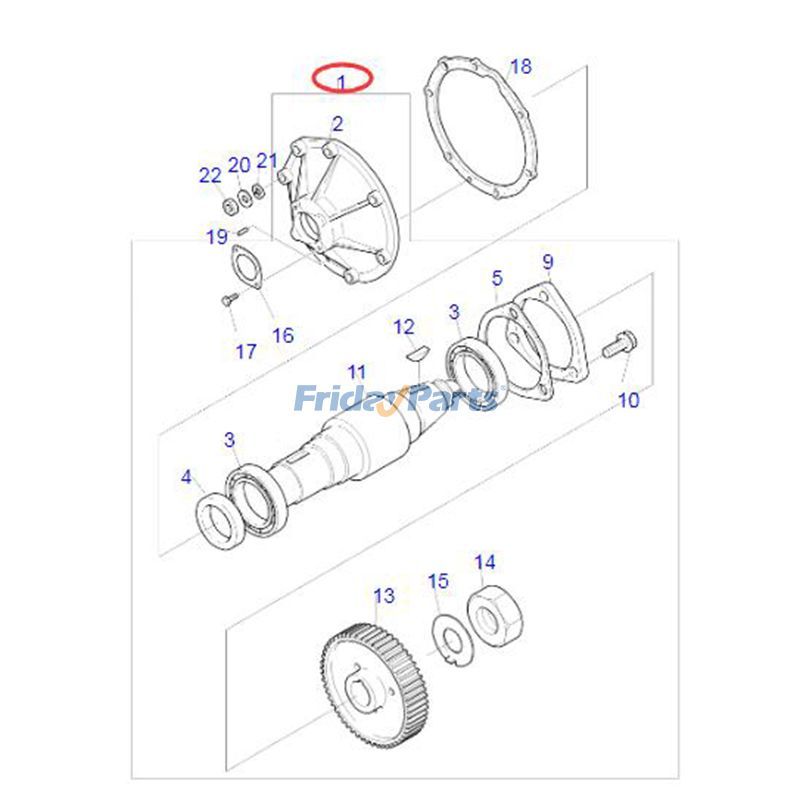Conjunto de accionamiento de bomba de inyección 6511301-7008A para cargadora de ruedas Doosan Daewoo MEGA 300-V Excavadora SOLAR 300LC-V Para DAEWOO,Para DOOSAN,Para KOMATSU