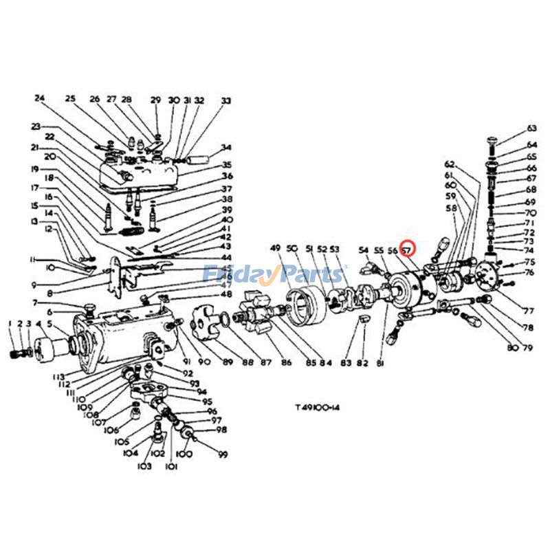 Injection Pump Head Rotor 4/8.5R 3078624R1 for CASE Tractor 2500 574 674 for less