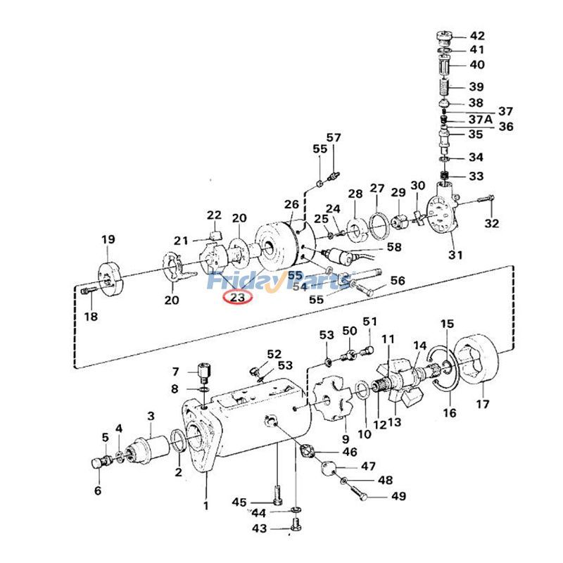 Injection Pump Head Rotor 4/8.5R VOE7242370 for Volvo Wheel Loader 4200 L30 for less