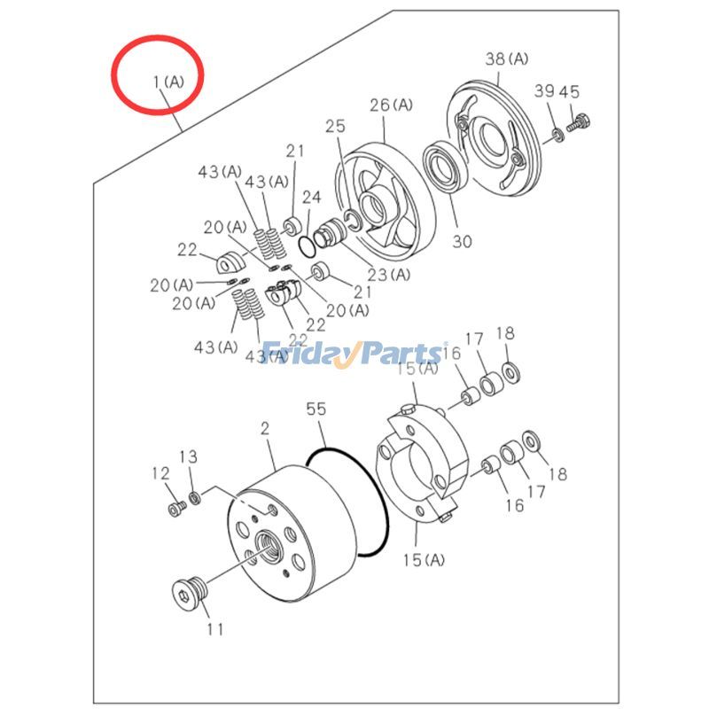 Injection Pump Timer ASM Hitachi for Excavator